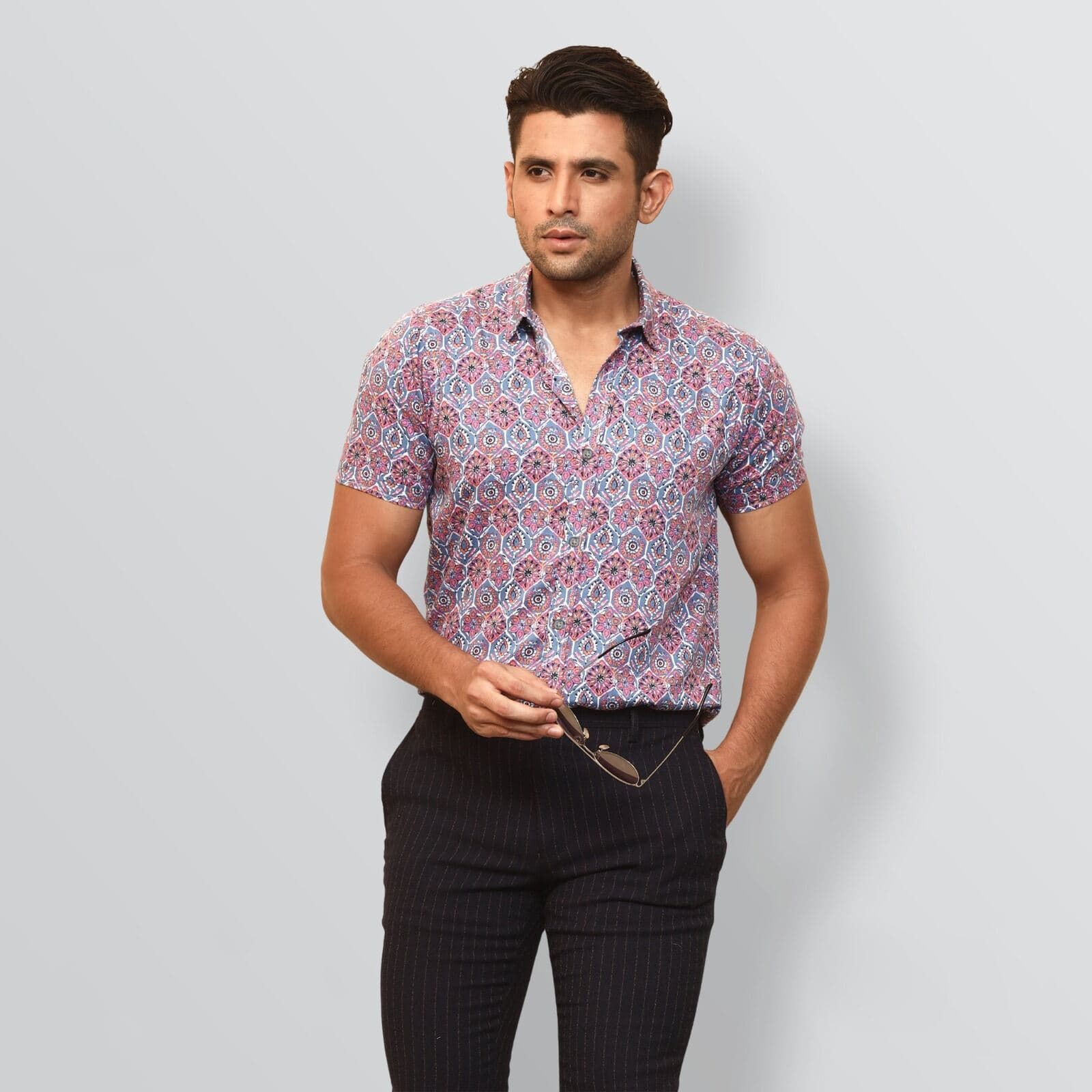 Exclusive Premium Quality Multicolor Half Sleeve Casual Printed Shirt For Men Collection By Fine Tex Clothing (Casual Shirt For Men) thumbnail