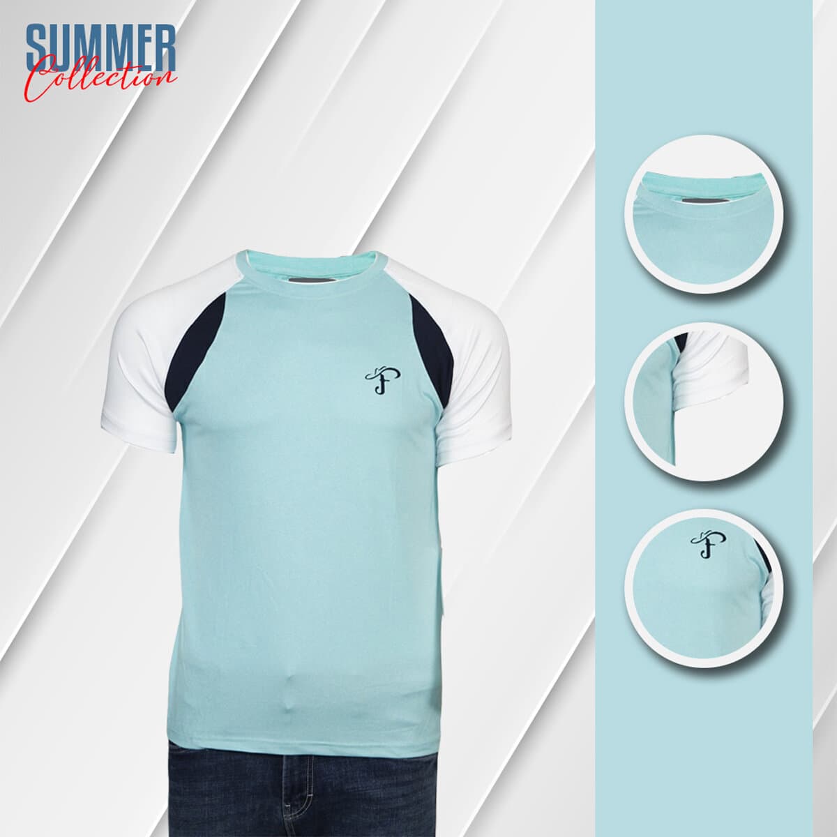 Fine Tex Premium Chaina Cini Gura Mesh Fabric Soft and Comfortable (T-Shirt for Men) thumbnail