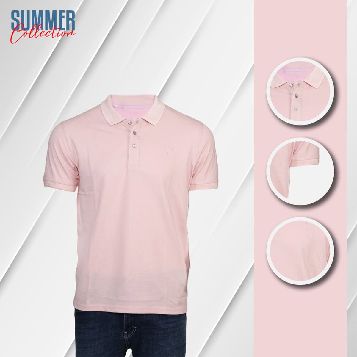Fine Tex Exclusive Premium Polo Shirt Fabric Soft And Comfortable(Polo Shirt For Men) thumbnail