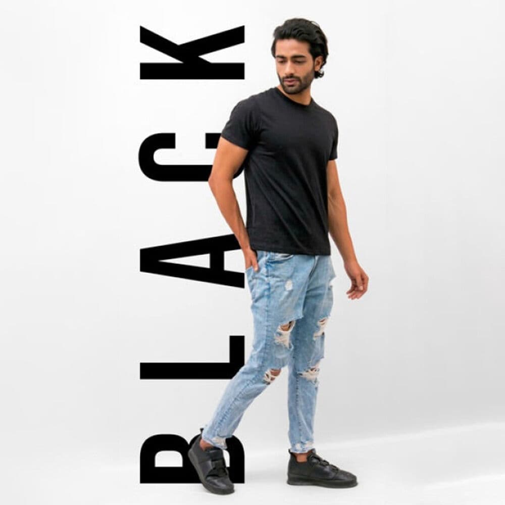 High Quality Cotton Plain Black T-Shirt For Men(T-Shirt For Men Fine Tex Bd T-Shirt for Men) - T Shirt For Man - T Shirt For Man