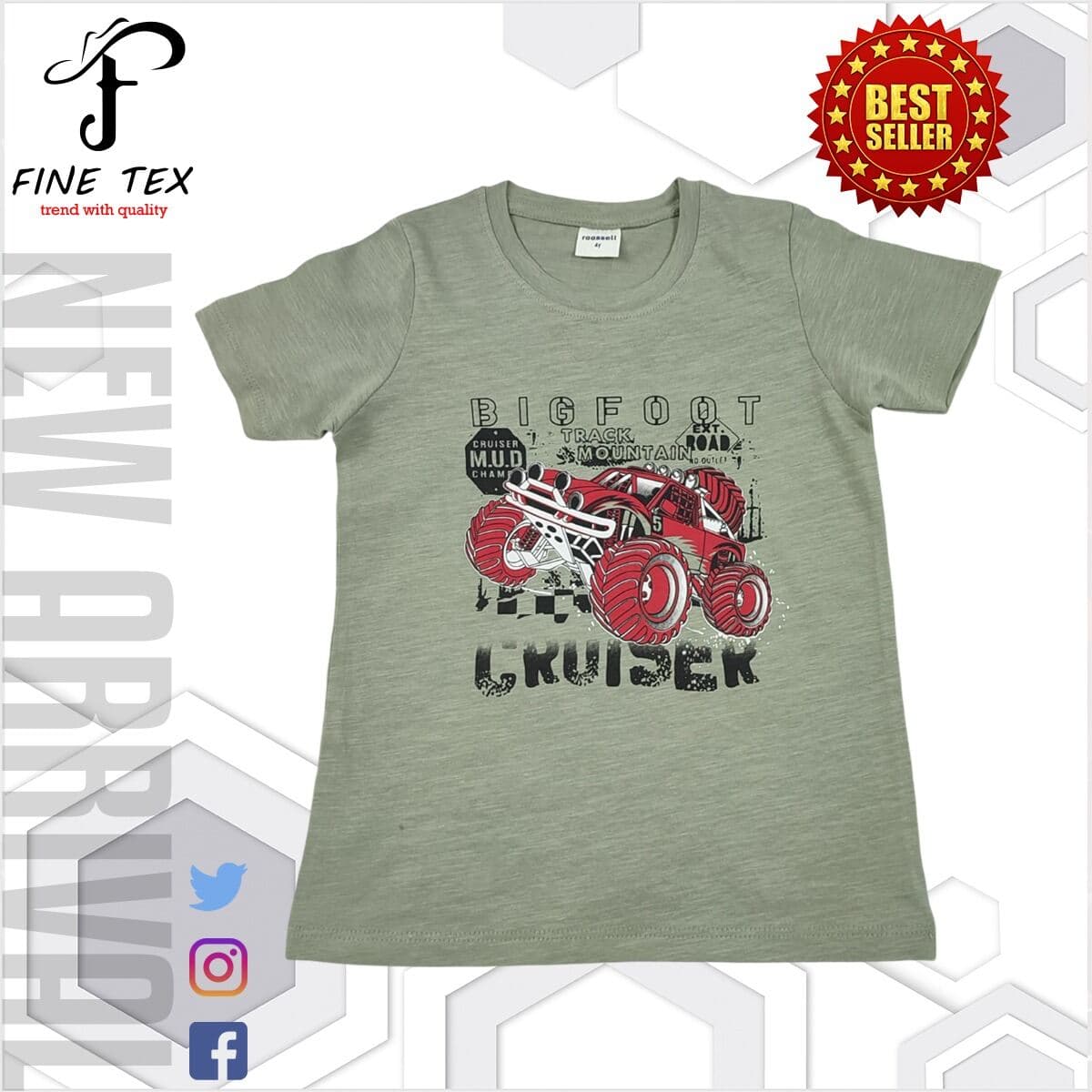 Premium Fabric Pure Cotton Soft & Comfortable Export Quality Half Sleeve T-Shirt For Baby Boys