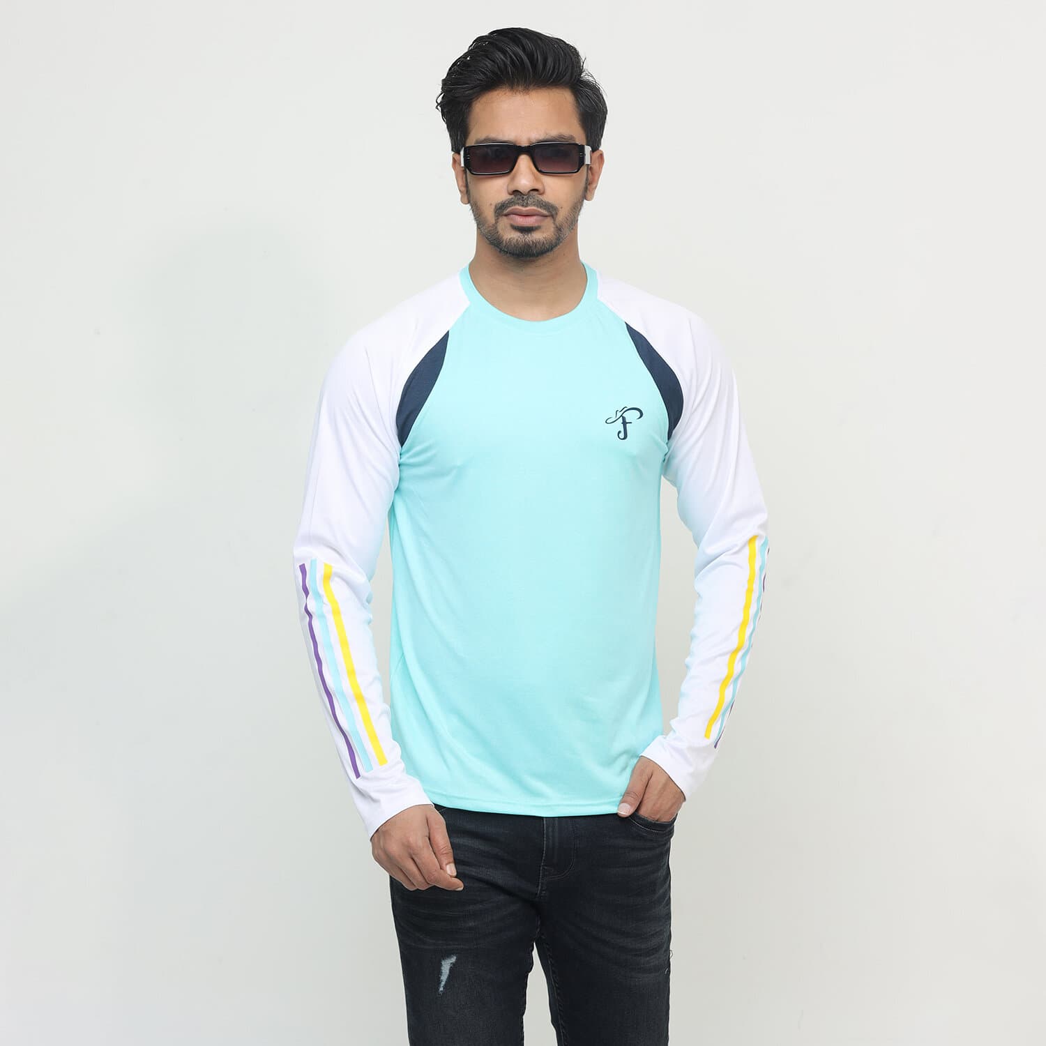 Premium Quality Soft & Comfortable China Mesh Fabric Full Sleeve T-Shirt For Winter