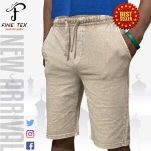 Premium Export Quality Teri Wash Cotton Half Pant For Men Collection By Fine Tex Clothing